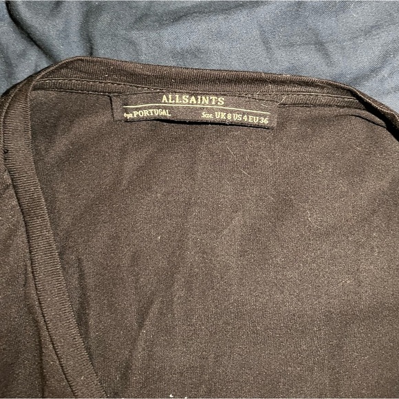 All Saints Alvie Silk Panel Sleeveless Top Designer Luxury Revolve Anthropologie - Picture 4 of 8